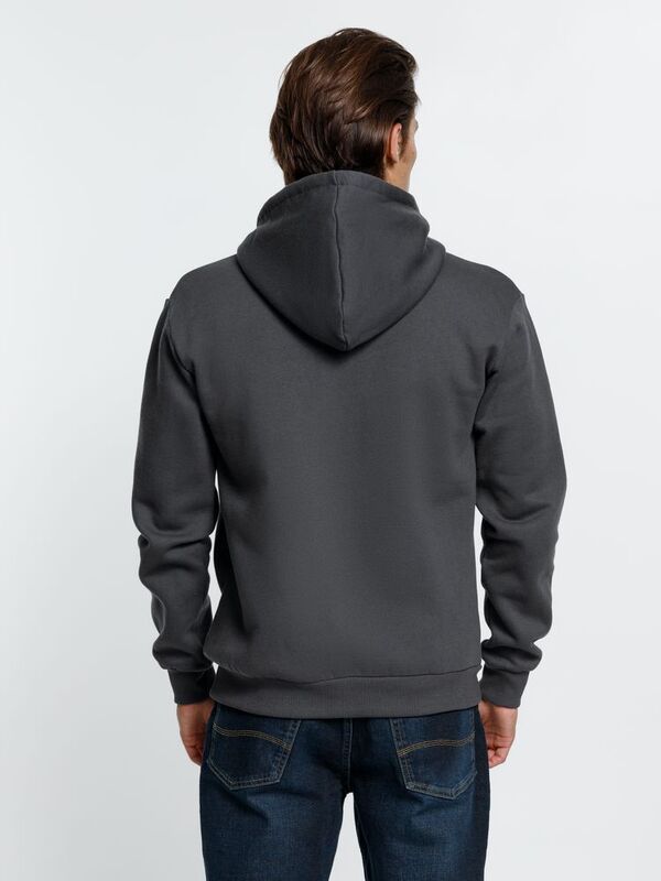 Толстовка на молнии с капюшоном Siverga Heavy 2.0, темно-серая (графит) арт.16216.10