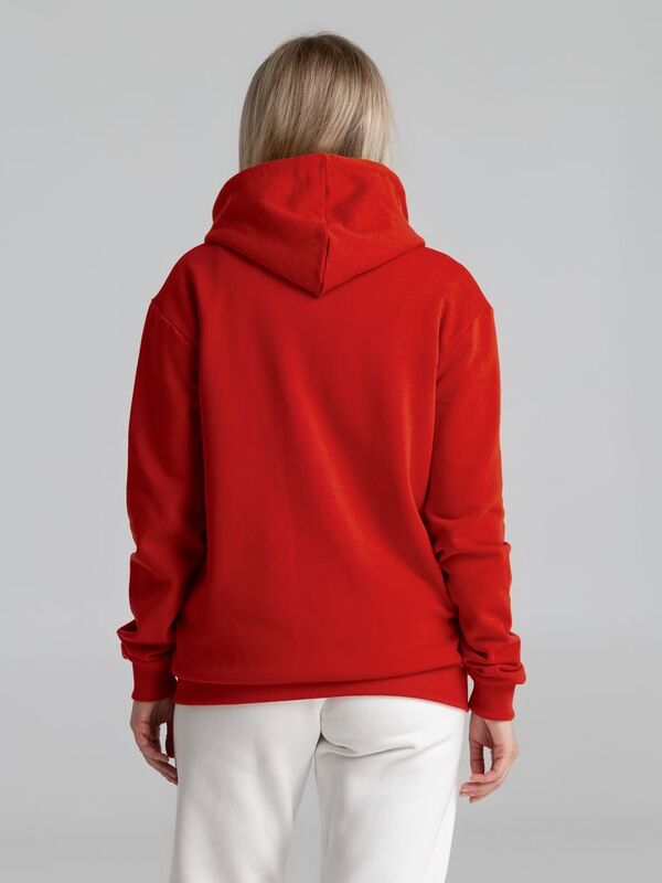 Толстовка на молнии с капюшоном Siverga Heavy 2.0, красная арт.16216.50