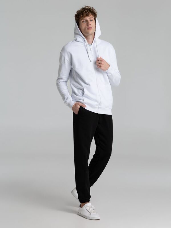 Толстовка на молнии с капюшоном Siverga Heavy 2.0, белая арт.16216.60