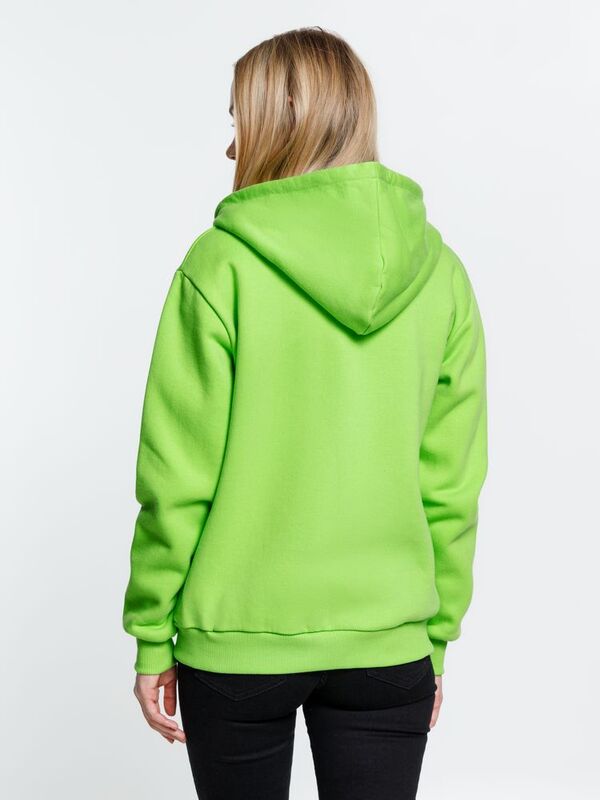 Толстовка на молнии с капюшоном Siverga Heavy 2.0, зеленое яблоко арт.16216.94