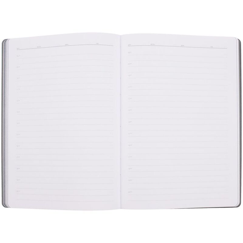 Ежедневник Flexpen Shall, недатированный, серый арт.19087.10