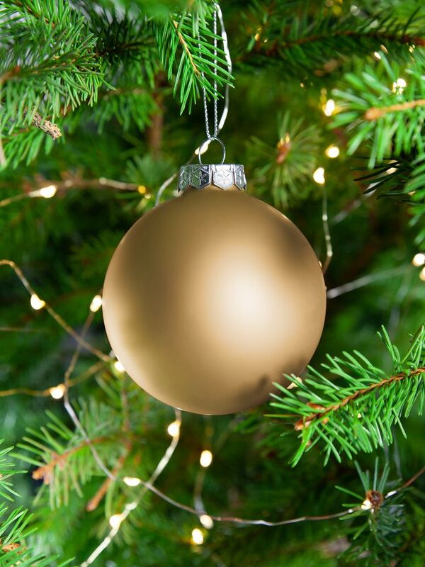 Елочный шар Finery Matt, 8 см, матовый золотистый арт.17663.00