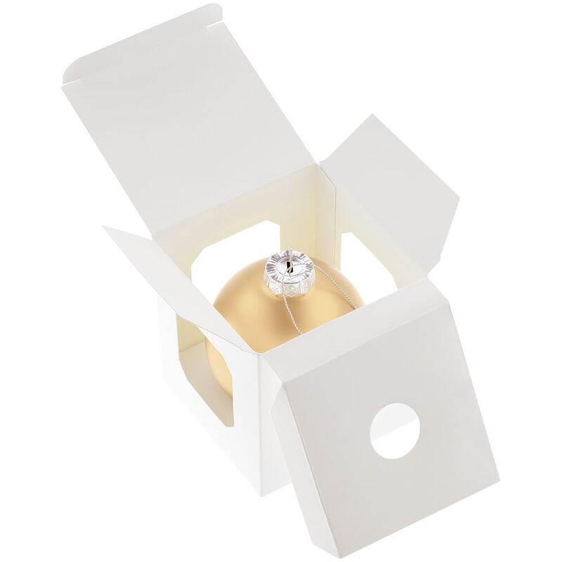 Елочный шар Finery Matt, 8 см, матовый золотистый арт.17663.00