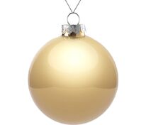 Елочный шар Finery Gloss, 10 см, глянцевый золотистый арт.17664.00