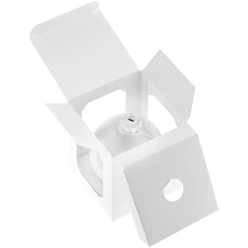 Елочный шар Finery Matt, 10 см, матовый белый арт.17665.60