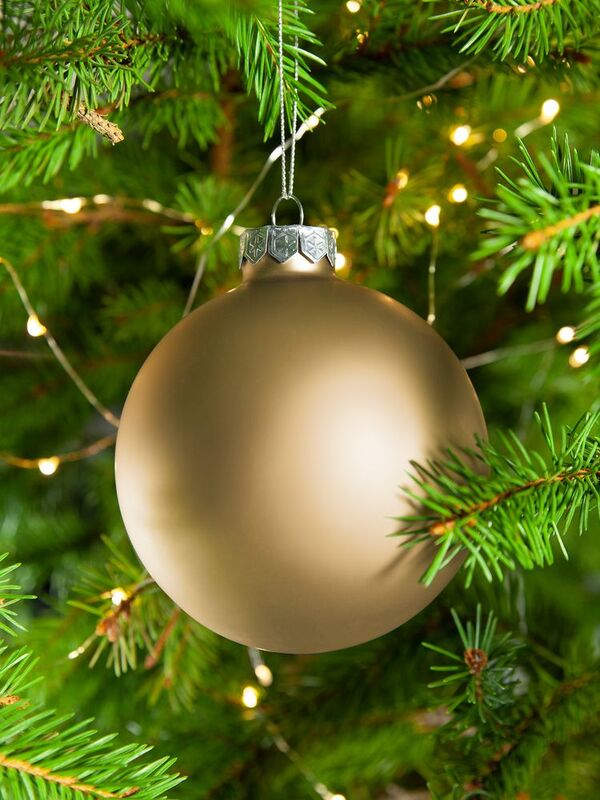 Елочный шар Finery Matt, 10 см, матовый золотистый арт.17665.00