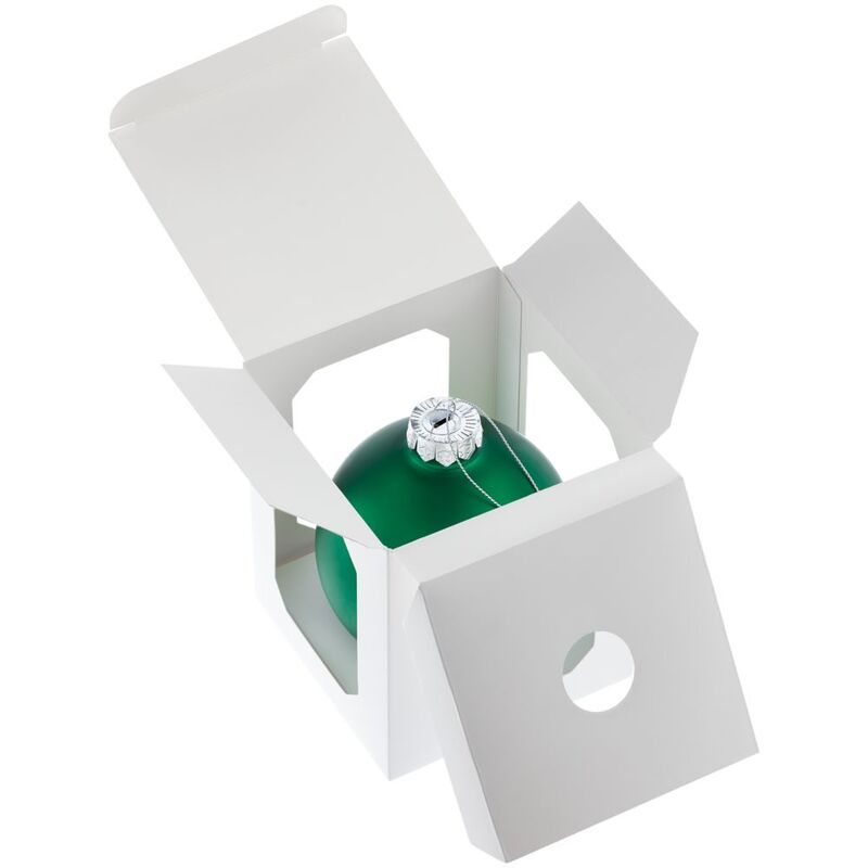 Елочный шар Finery Matt, 10 см, матовый зеленый арт.17665.90