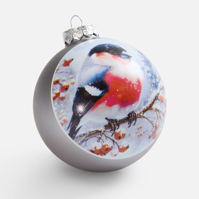 Елочный шар Finery Matt, 10 см, матовый серебристый арт.17665.10