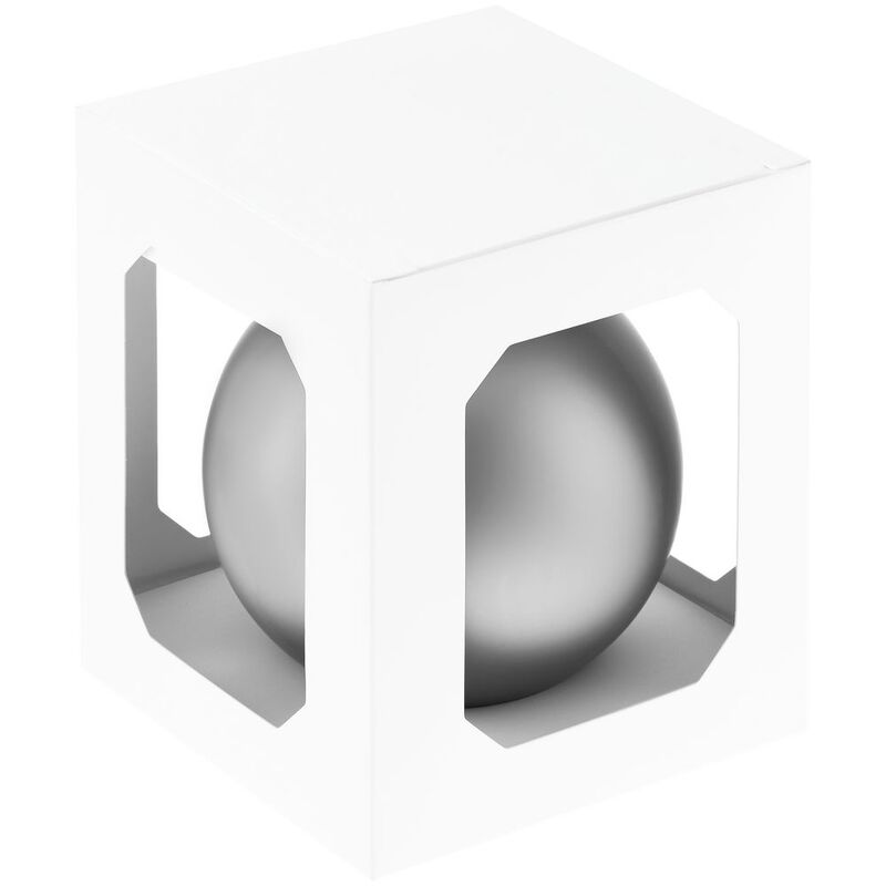 Елочный шар Finery Matt, 10 см, матовый серебристый арт.17665.10