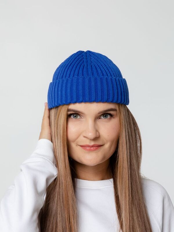 Шапка Hipsta, синяя (василек) арт.15691.40