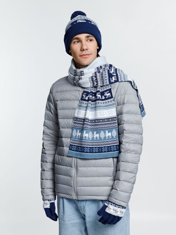 Шарф Mirakler, синий арт.16279.40