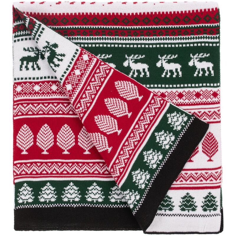 Шарф Mirakler, красный с зеленым арт.16279.59