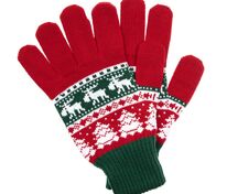 Перчатки Mirakler, красные с зеленым арт.16280.59