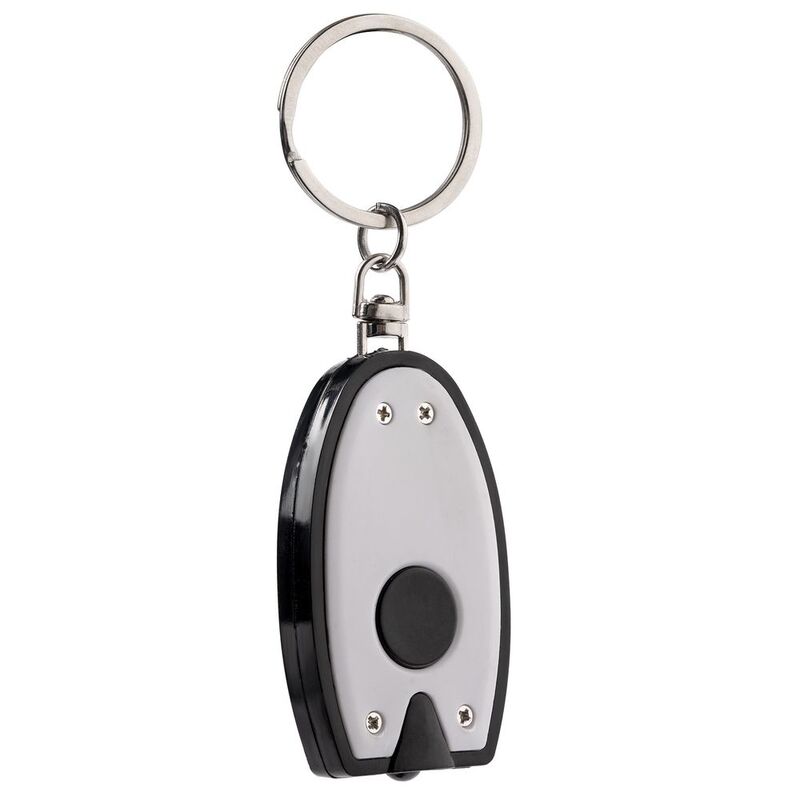 Брелок-фонарик Vivid, ver.2, белый с черным арт.15697.60