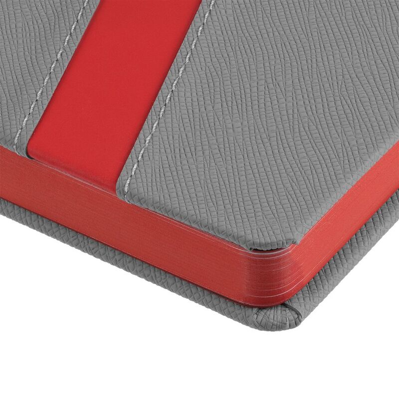 Ежедневник Rubikon на заказ, недатированный серо-красный арт.16208.15