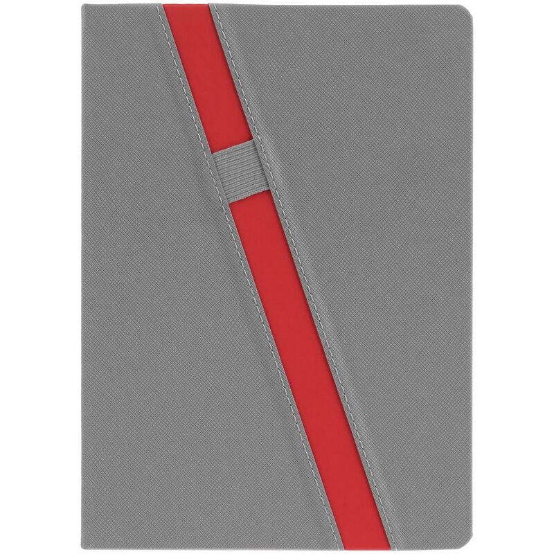 Ежедневник Rubikon на заказ, недатированный серо-красный арт.16208.15