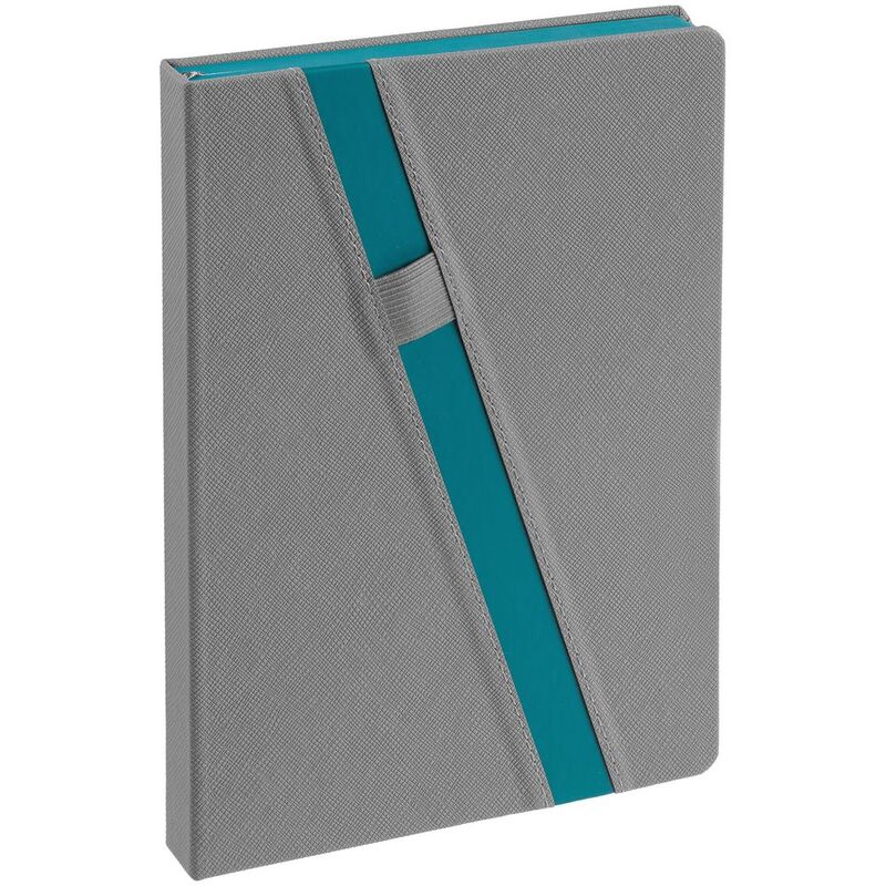 Ежедневник Rubikon на заказ, недатированный серо-бирюзовый арт.16208.49