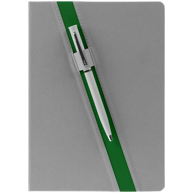 Ежедневник Rubikon на заказ, недатированный серо-зеленый арт.16208.19