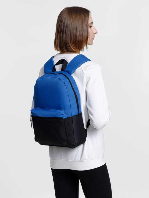 Рюкзак Base Up, черный с синим арт.15693.40