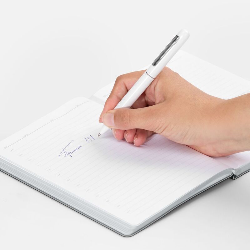 Ручка шариковая Scribo, матовая белая арт.10571.60