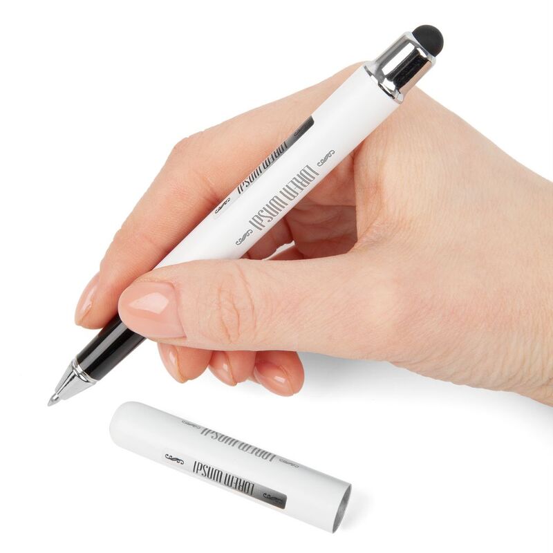 Роллер Scribo со стилусом, матовый белый арт.20571.60