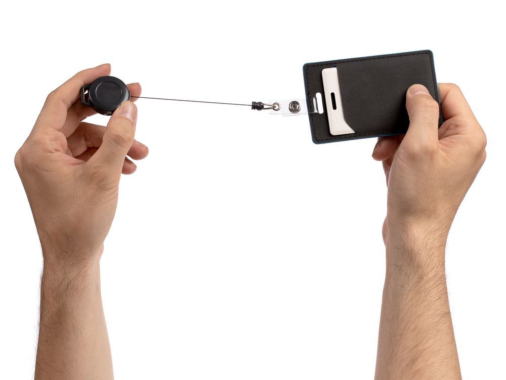 Ретрактор Attach New с ушком под ленту, черный арт.16241.30