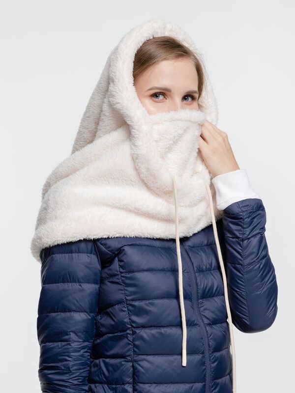 Балаклава-капюшон Flocky, молочно-белая арт.15949.60