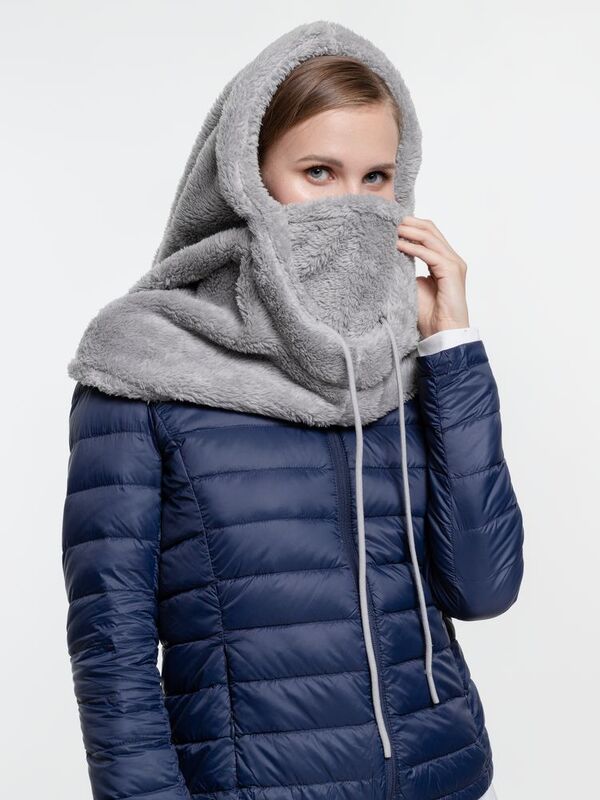 Балаклава-капюшон Flocky, серая арт.15949.11