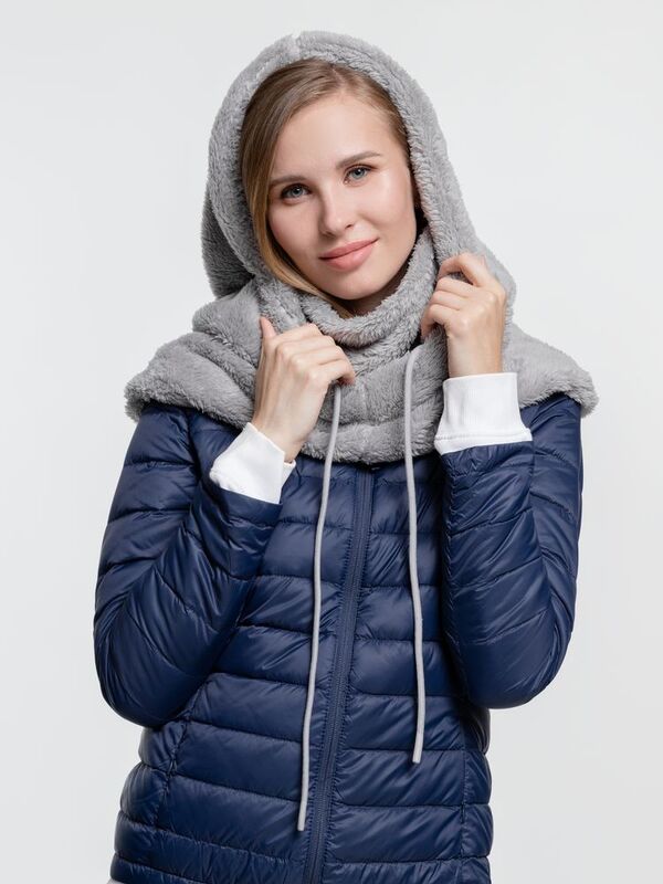 Балаклава-капюшон Flocky, серая арт.15949.11