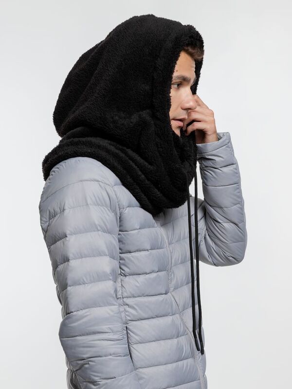 Балаклава-капюшон Flocky, черная арт.15949.30