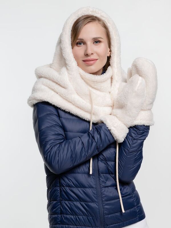 Варежки Flocky, молочно-белые арт.15950.60