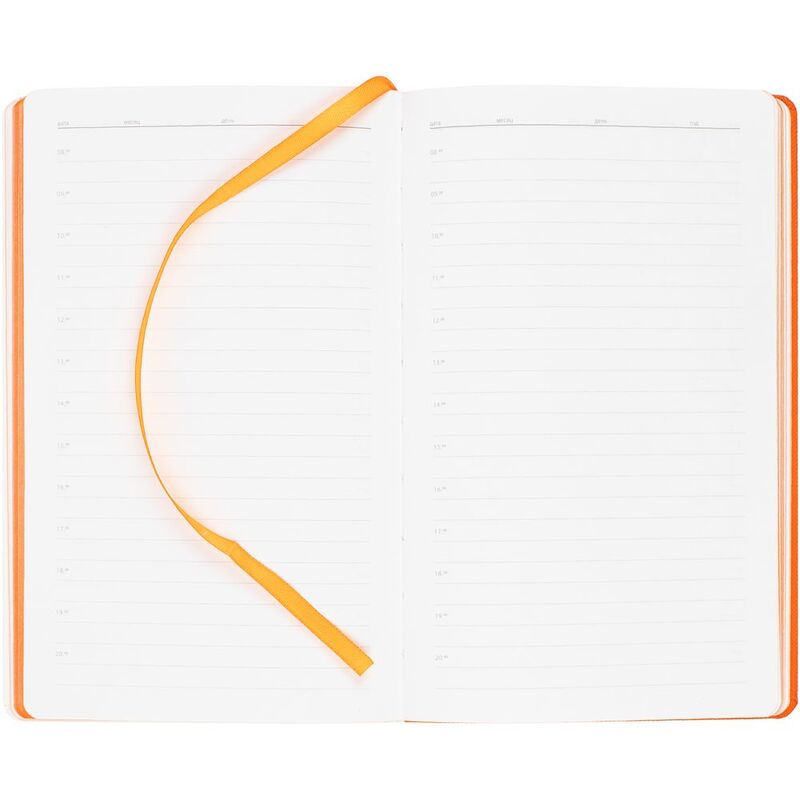 Ежедневник Duplex, недатированный, белый с оранжевым арт.15059.26