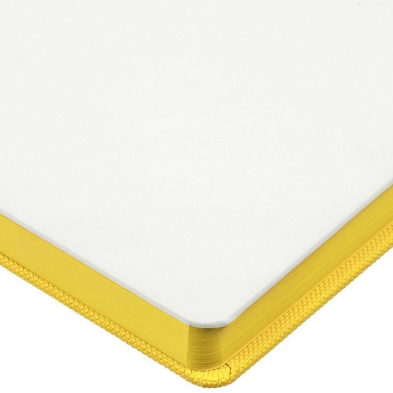 Ежедневник Duplex, недатированный, белый с желтым арт.15059.86