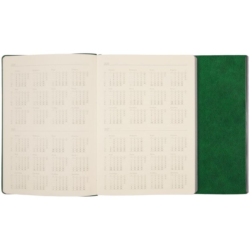 Ежедневник Petrus Flap, недатированный, зеленый арт.16630.90