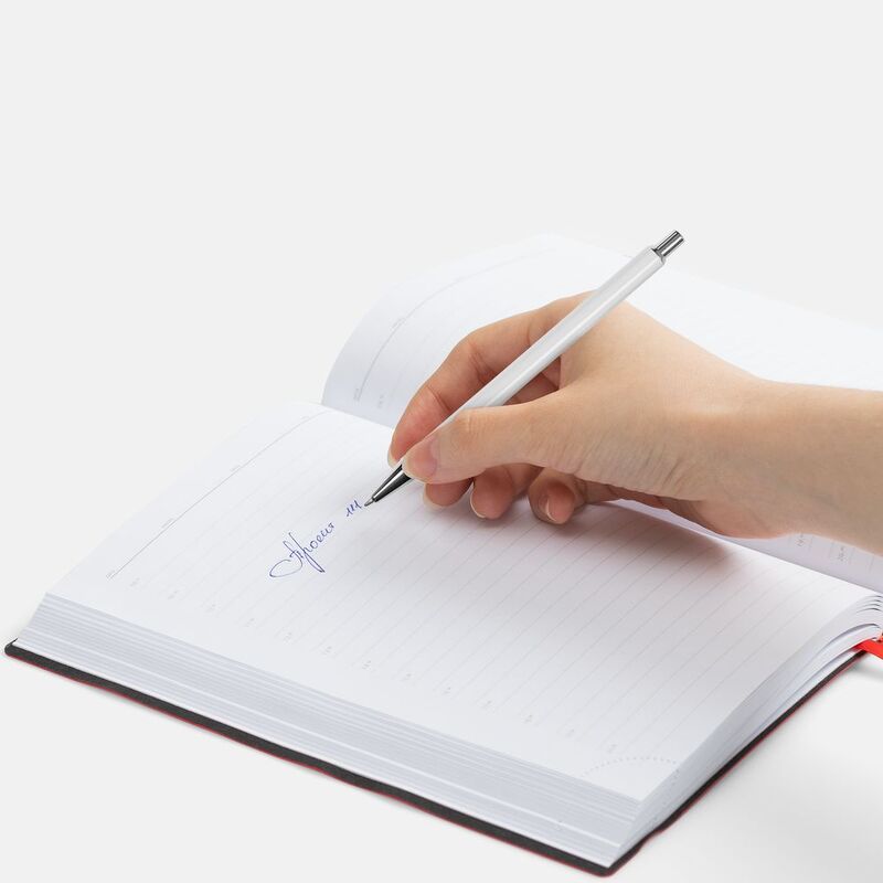 Ручка шариковая Slim Beam, белая арт.18318.60