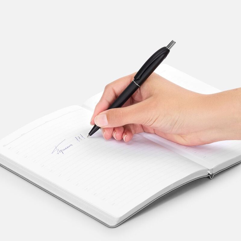 Ручка шариковая Bright Spark, черный металлик арт.18321.30