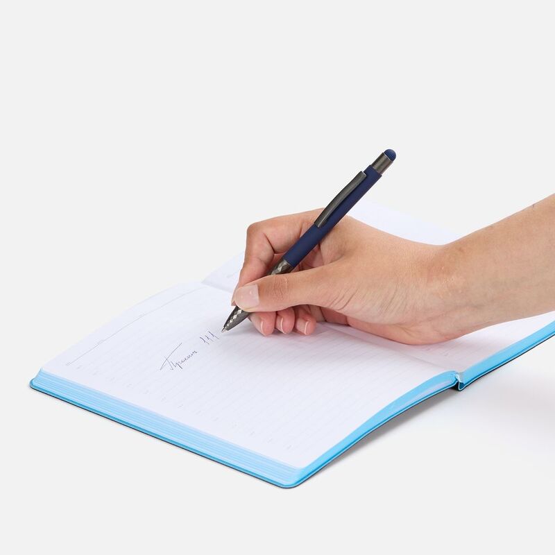 Ручка шариковая Digit Soft Touch со стилусом, синяя арт.18322.40