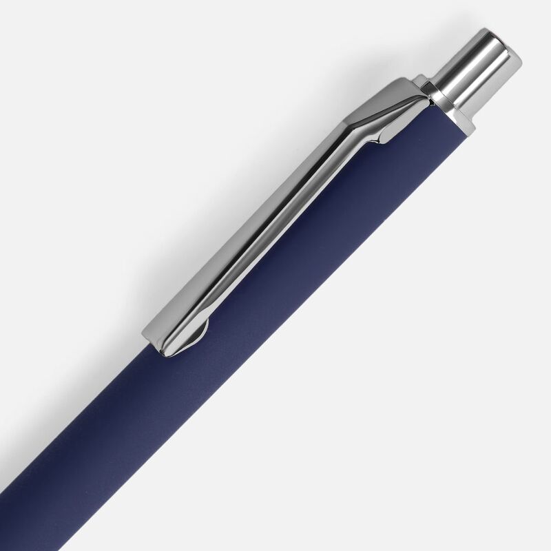 Ручка шариковая Lobby Soft Touch Chrome, синяя арт.18323.40