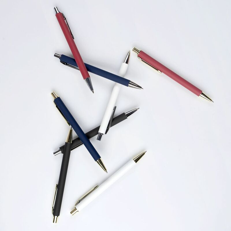 Ручка шариковая Lobby Soft Touch Gold, синяя арт.18324.40