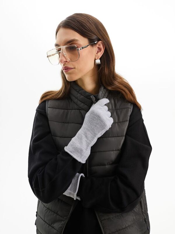 Перчатки Alpine, удлиненные, серые арт.16378.12