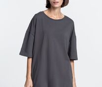 Футболка унисекс оверсайз Crosstown, темно-серая арт.15213.11