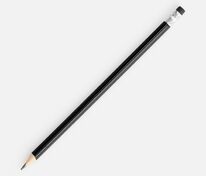 Карандаш простой Triangle с ластиком, черный арт.1884.30