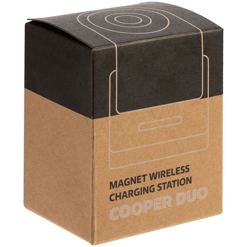 Зарядная станция с подсветкой Cooper Duo, черная арт.17714.30