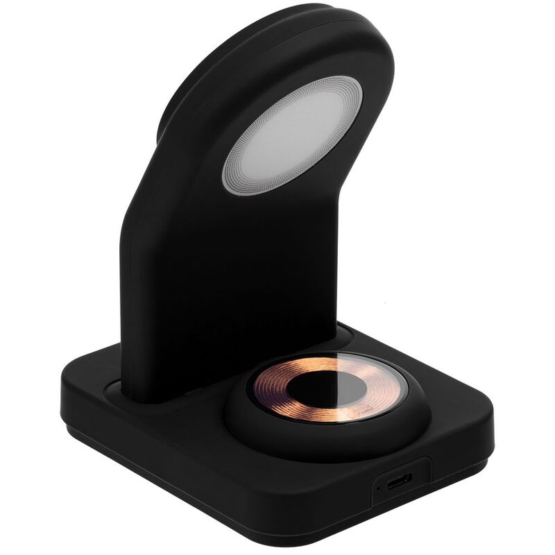 Зарядная станция с подсветкой Cooper Duo, черная арт.17714.30