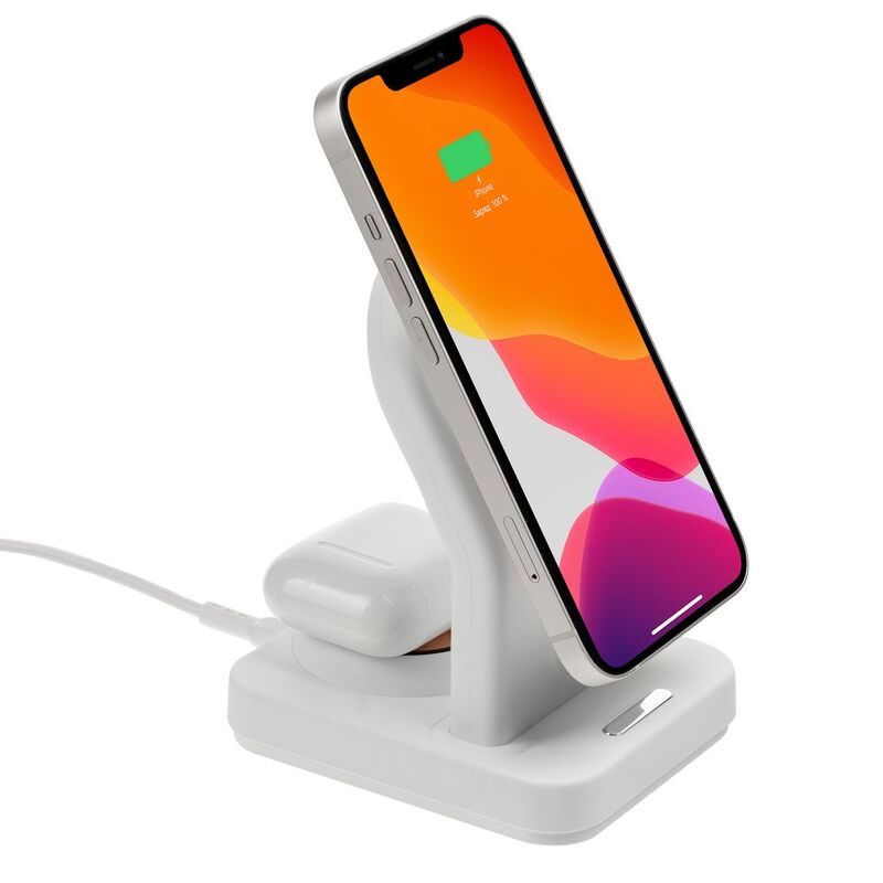 Зарядная станция с подсветкой Cooper Duo, белая арт.17714.60