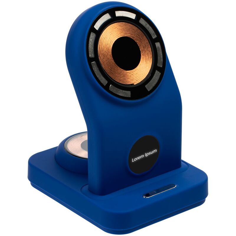 Зарядная станция с подсветкой Cooper Duo, синяя арт.17714.40