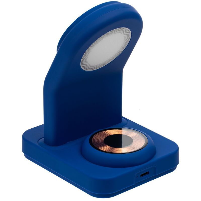 Зарядная станция с подсветкой Cooper Duo, синяя арт.17714.40