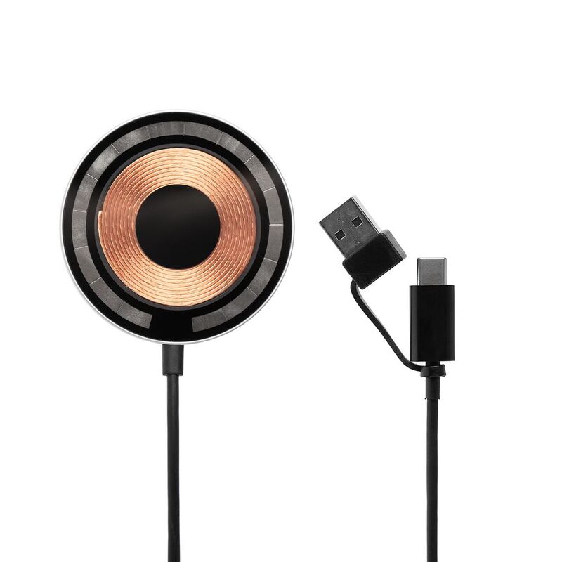 Магнитное зарядное устройство Cooper Rond, 15 Вт, серебристое арт.17715.10