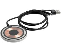 Магнитное зарядное устройство Cooper Rond, 15 Вт, серебристое арт.17715.10