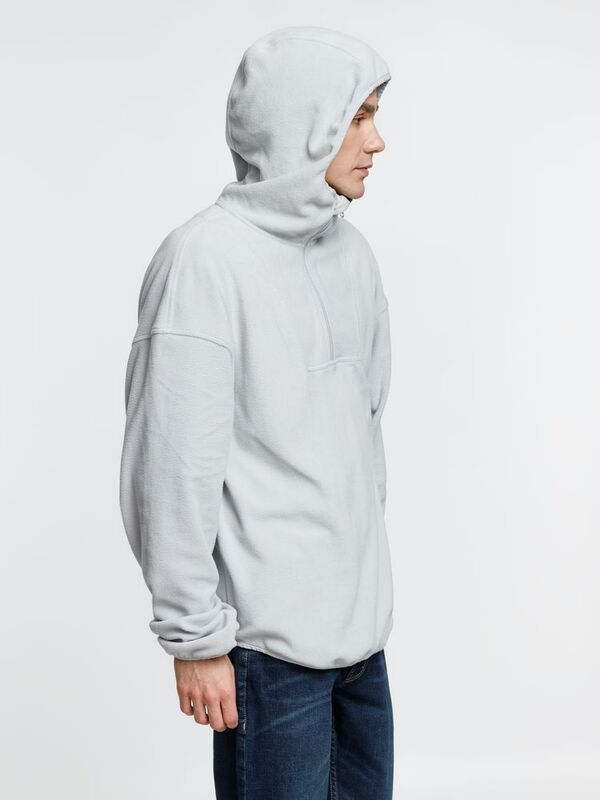 Анорак флисовый унисекс Fliska, светло-серый арт.15671.12